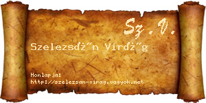 Szelezsán Virág névjegykártya